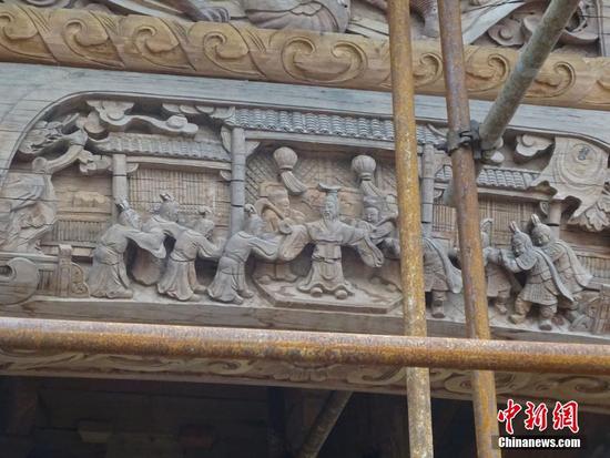 开封朱仙镇建世界最大木牌楼 高约5层楼