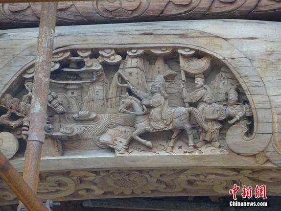 开封朱仙镇建世界最大木牌楼 高约5层楼